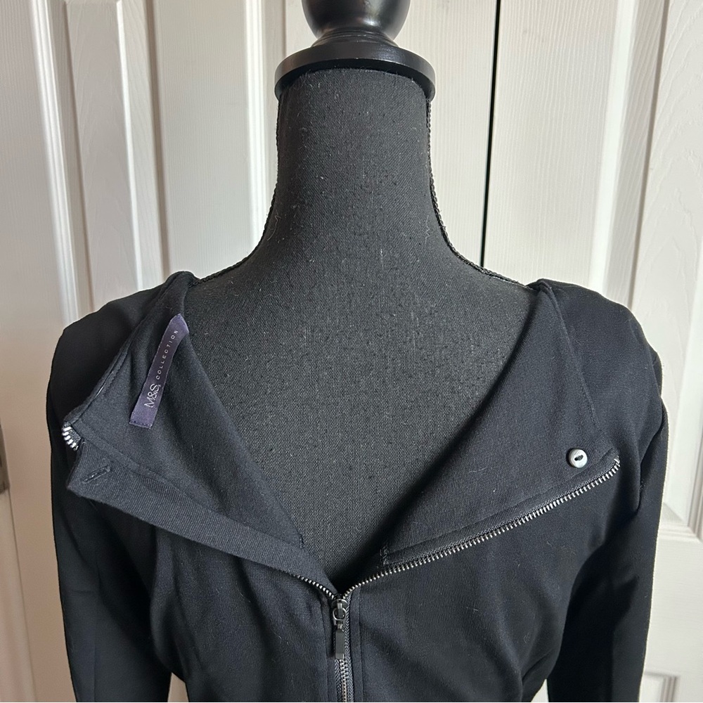 M&S Collection black long sleeve circle dress - Picture 5 of 6